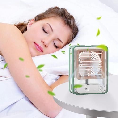 Rechargeable Battery Operated Mini USB Fan With Mist Water Spray - This, That and More