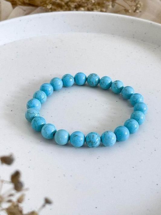 Firoza (Turquoise) Stone-Beads Bracelet - This, That and More