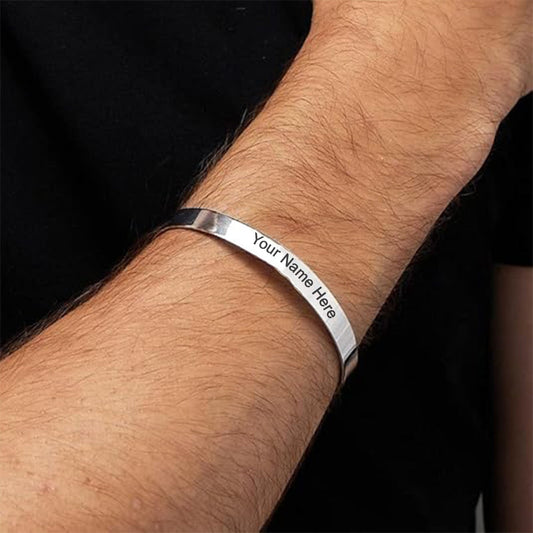 Stylish Kada Bracelet (1 Pc  Sterling Silver) - This, That and More