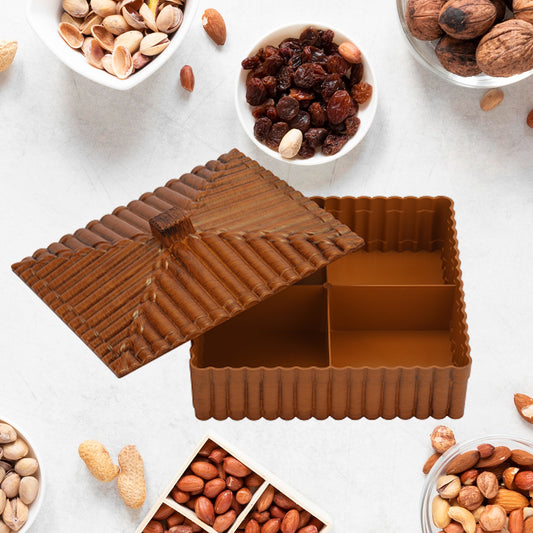 Plastic Multipurpose Dry Fruit Chocolates Mouth Box (1 Pc) - This, That and More